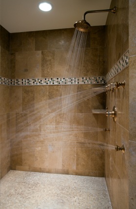 Shower plumbing by Lifetime Plumbing & Drains Inc